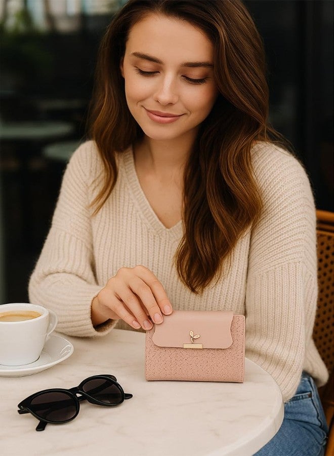 TYPIFY® Women Wallet - Stylish Ladies Purse, Hand Clutch & Card Holder | Premium PU Leather Purse for Women & Girls | Gift for Her (Pink) - Image 2